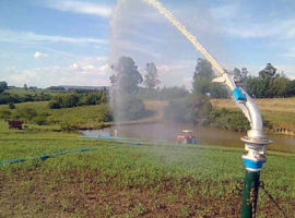 Irrigação para pastagem em Santiago